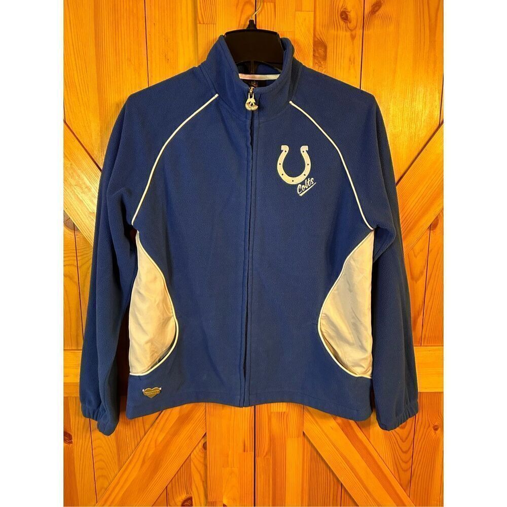 NFL Indianapolis Colts Fleece Reebok Jacket Women's Size Large (4469)